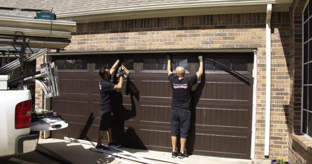 Preparing the garage door