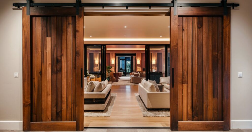 Wooden sliding doors bring style to your home