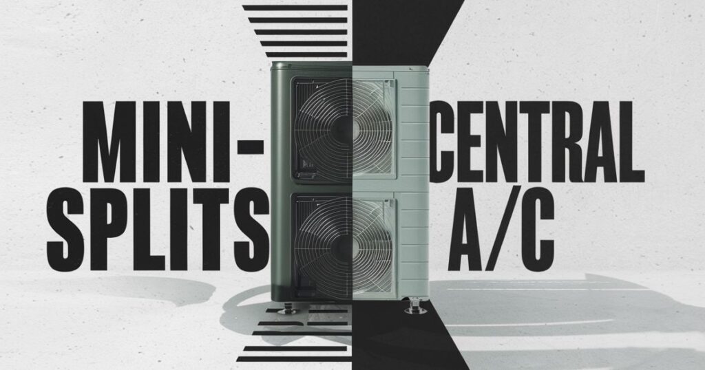 Comparison: Mini-Splits vs. Central A/C