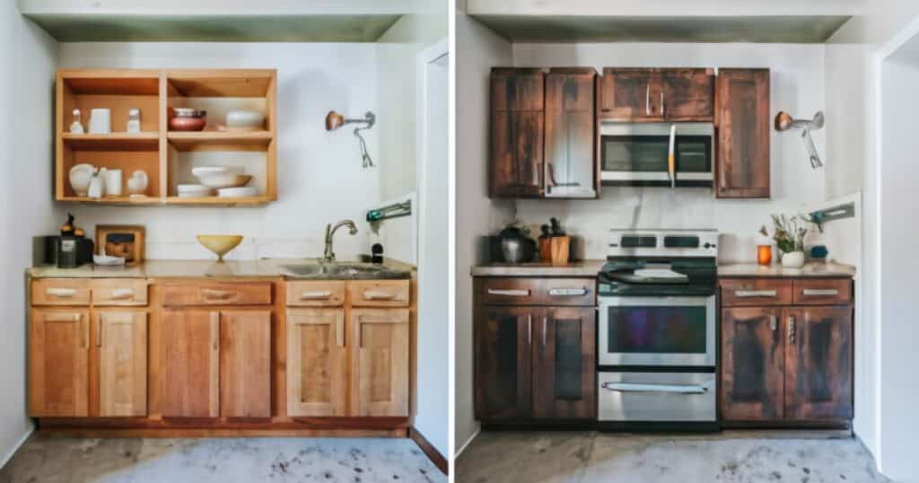 How to Update Wood Cabinets?