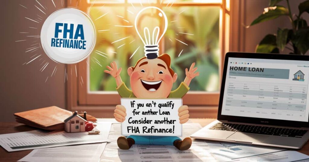 If you can't qualify for another loan, consider another FHA refinance